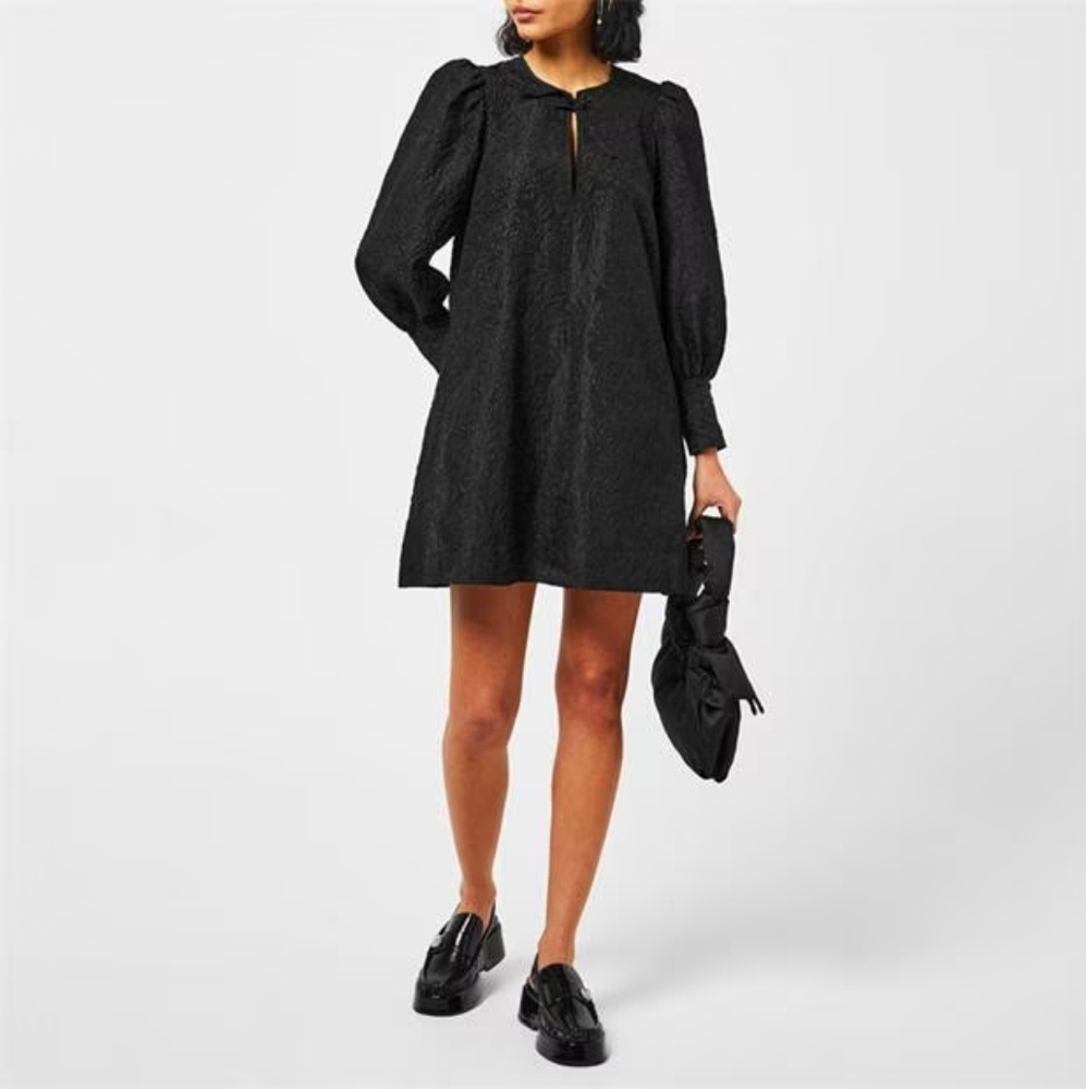 Ganni Jacquard Organza Dress